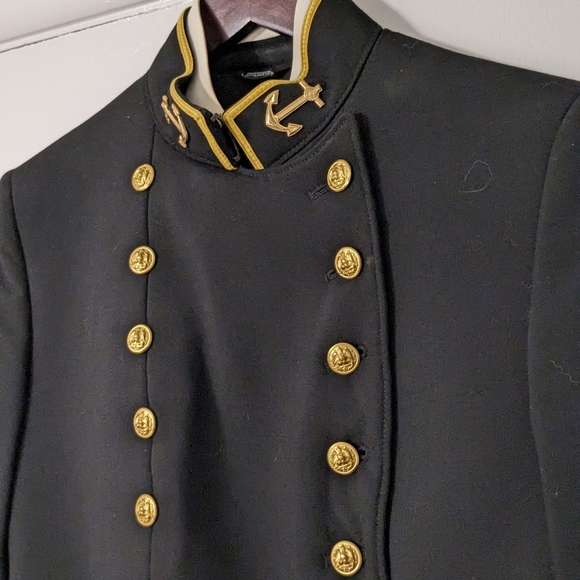 Ladies Flying Cross US Naval Academy Cropped Officers Dress Parade Jacket USNA - Picture 2 of 4